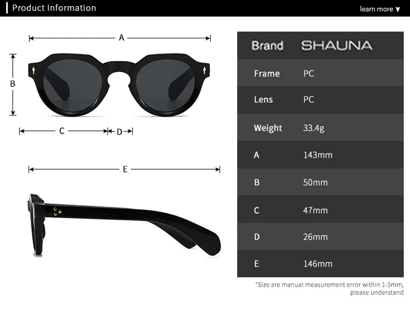 Lentes de Sol Shauna SH403268 Mujer Ovalado Chic UV400