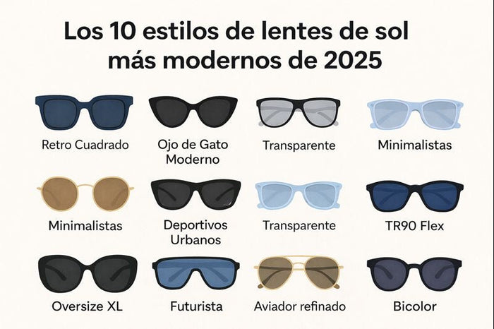 Los 10 estilos de lentes de sol más modernos