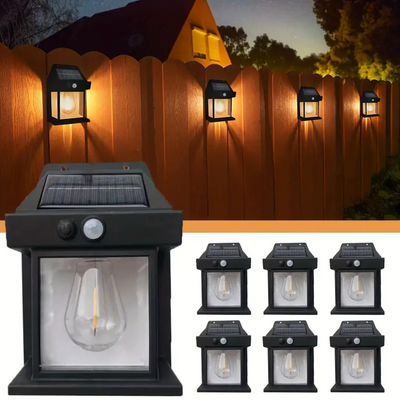 Farol Solar De Pared + Sensor Movimiento
