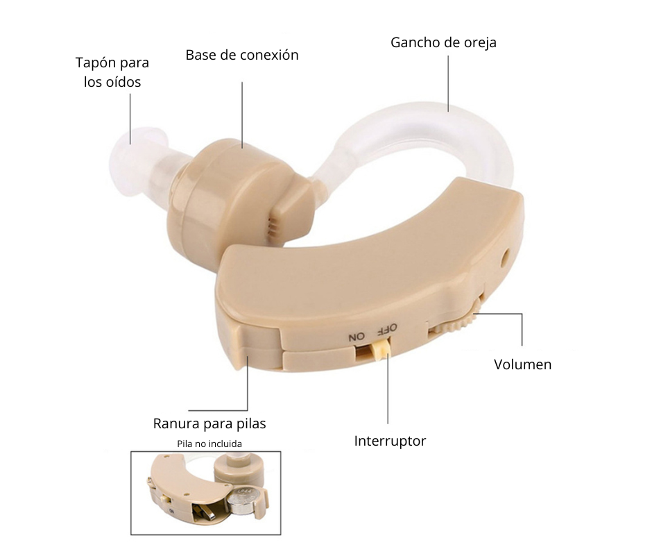 Audifono Amplificador con ayuda x2 QDS by Importadora Elizalde SpA