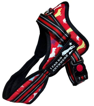 Arnés para Mascota Rojo Tórax 58-76 cm QDS by Importadora Elizalde SpA