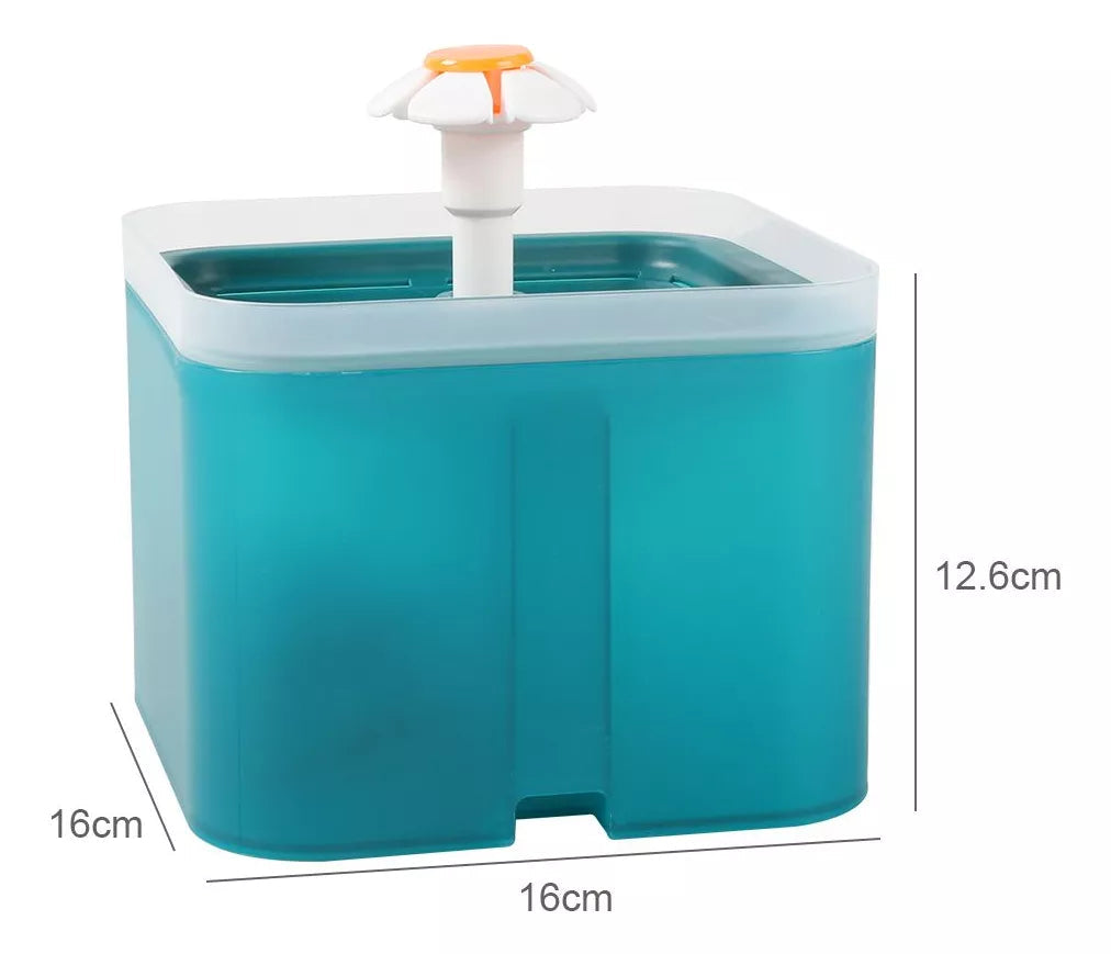 Bebedero Eléctrico Para Perros y Gatos 2 L - Turquesa QDS by Importadora Elizalde SpA