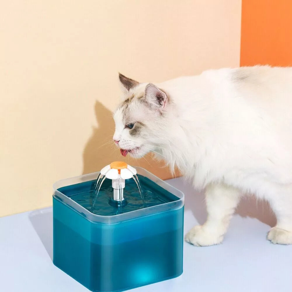 Bebedero Eléctrico Para Perros y Gatos 2 L - Turquesa QDS by Importadora Elizalde SpA