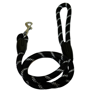 Correa Para Mascotas 120 cm Gancho 360° Negro QDS by Importadora Elizalde SpA
