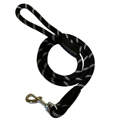 Correa Para Mascotas 120 cm Gancho 360° Negro QDS by Importadora Elizalde SpA