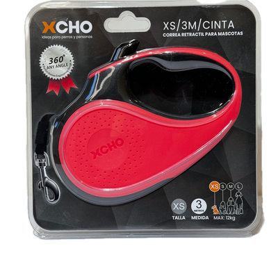 Correa Retractil para Mascotas Rosa 3 M QDS by Importadora Elizalde SpA