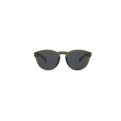 Lente de Sol Unisex Redondo Verde musgo