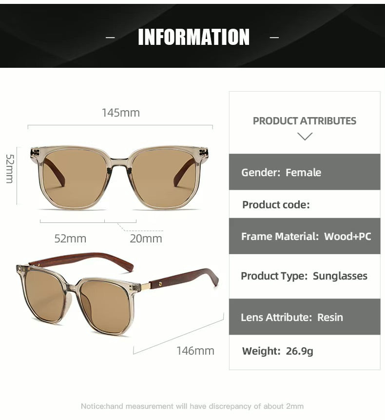 Lentes de Sol Shauna SH236262 Mujer Cuadrado Oversize UV400