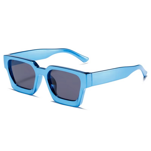 Lentes de Sol Shauna SH237199 Unisex Cuadrado Minimalista UV400 - color Celeste/Gris (vista 1)