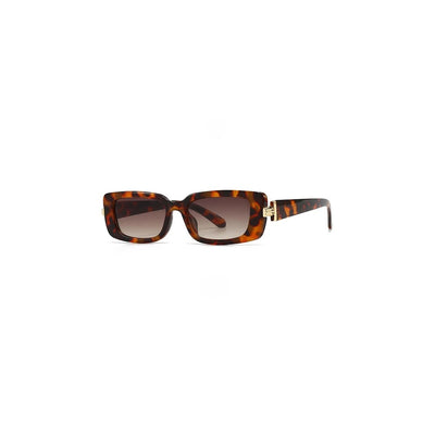 Lente de Sol Mujer Rectangular Leopardo