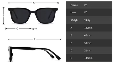 Lentes de Sol Shauna SH409078 Hombre Cuadrado Clásico UV400