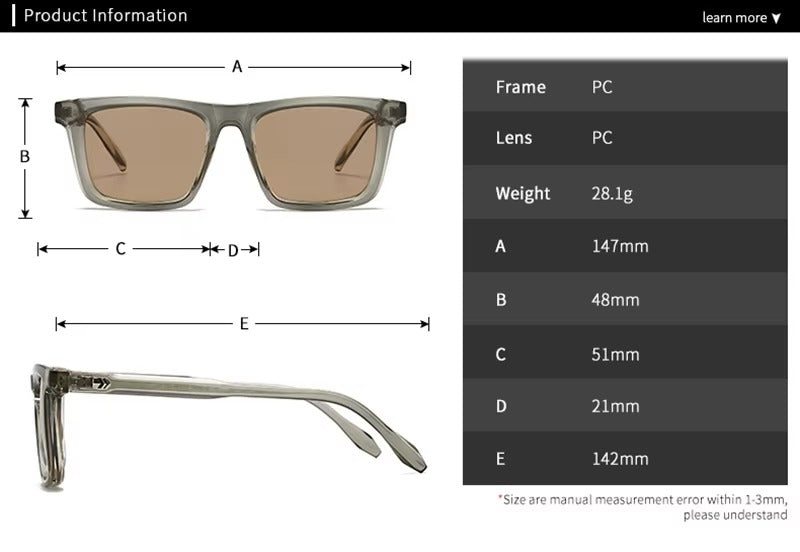 Lentes de Sol Shauna SH508230 Hombre Rectangular Premium UV400