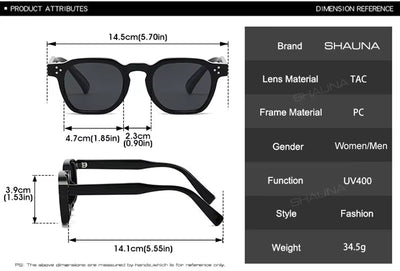 Lentes de Sol Shauna SH508255 Unisex Cuadrado Polarizado UV400
