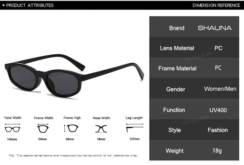 Lentes de Sol Shauna SH509012 Mujer Ojo de Gato Retro UV400