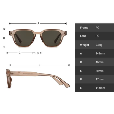 Lentes de Sol Shauna SH509133 Hombre Cuadrado Robusto UV400