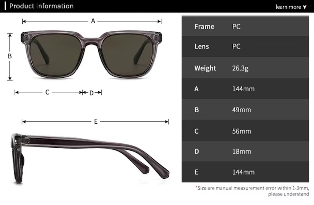 Lentes de Sol Shauna SH509155 Unisex Cuadrado Versátil UV400