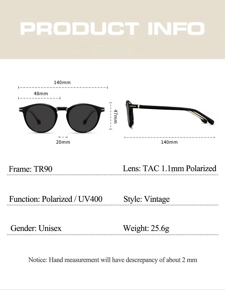 Lentes de Sol Shauna SH51023 Unisex Redondo TR90 Polarizado