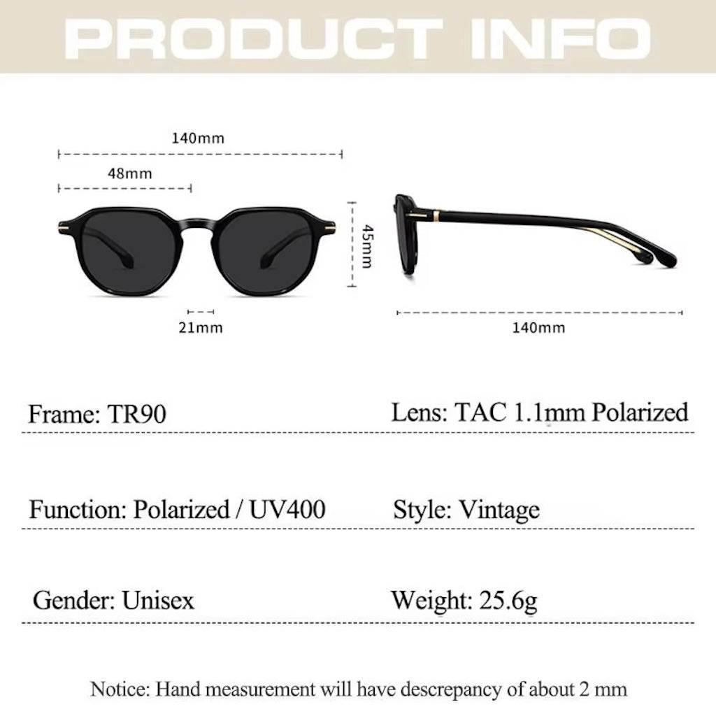 Lentes de Sol Shauna SH51033 Unisex Redondo TR90 Polarizado