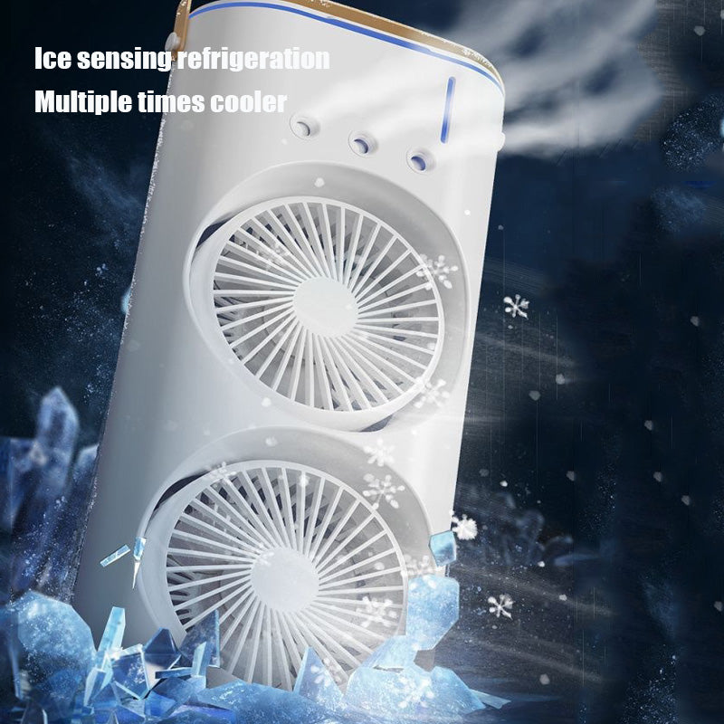 Ventilador de aire con pulverizador