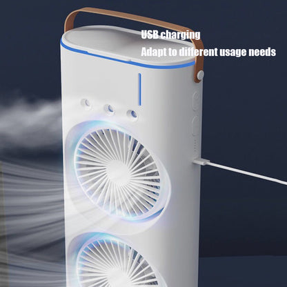 Ventilador de aire con pulverizador