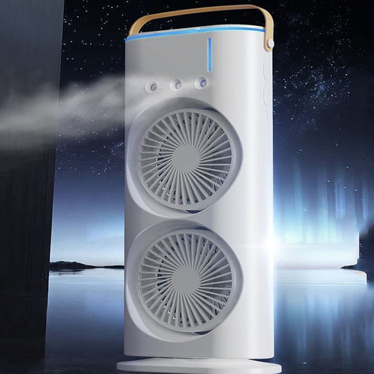 Ventilador de aire con pulverizador