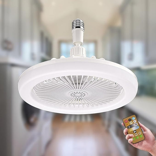 Luz y Ventilador de Techo con Control Remoto Fácil Instalación y 3 Velocidades